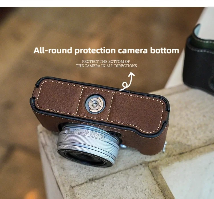 PU カメラ保護ケース Fuji XE5 カメラバッグ XE5 カメラストラップ