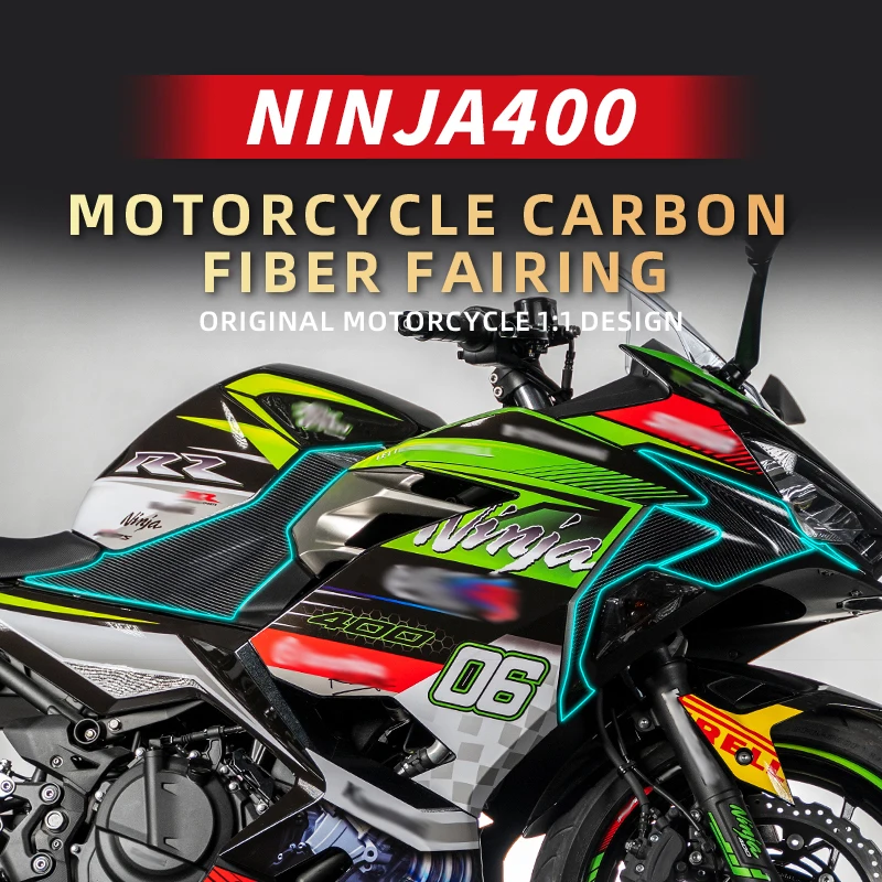 Used For KAWASAKI NINJA400 Carbon Fiber Protective Decoration Sticker Pasted On Motorcycle Body Plastic Parts Area Refit metal plastic welding oil booster needle style rotary booster universal cylinder rotary booster used in green oil paste