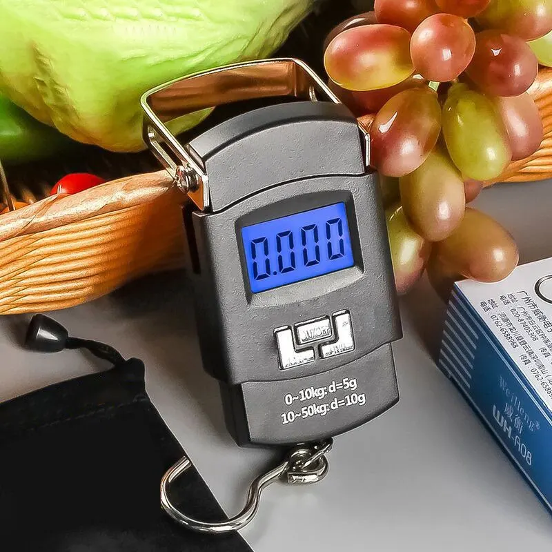 50KG Black Digital Luggage Scale 5
