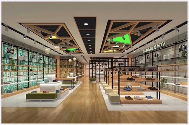 Decoration The Small Shoe Shop Retail Store Decoration Modern