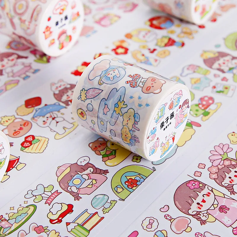 20Rolls/Box Kawaii Washi Tape Set Cartoon Hand Account Decorative