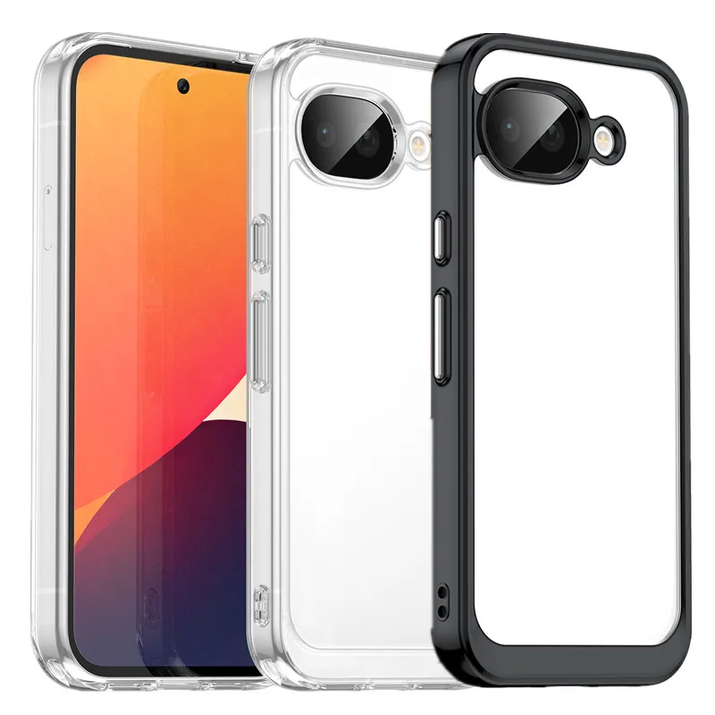 Colorful Transparent TPU Protective Phone Case Cover