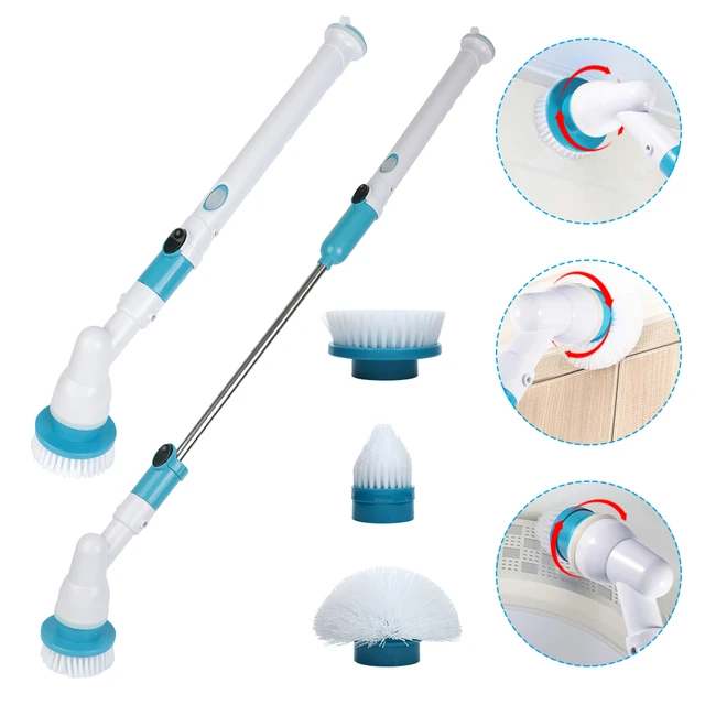 Electric Spin Scrubber, Cordless Electric Cleaning Brush for Bathroom  Electric Spin Cleaner with 4 Replaceable Shower Cleaning - AliExpress