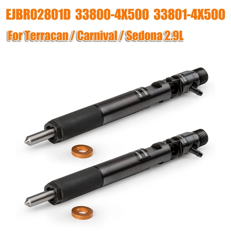 

4 Pcs EJBR02801D CRDI Diesel Fuel Injector For Hyundai Terracan KIA Carnival/Sedona 2.9Diesel 33800-4X500 33801-4X500