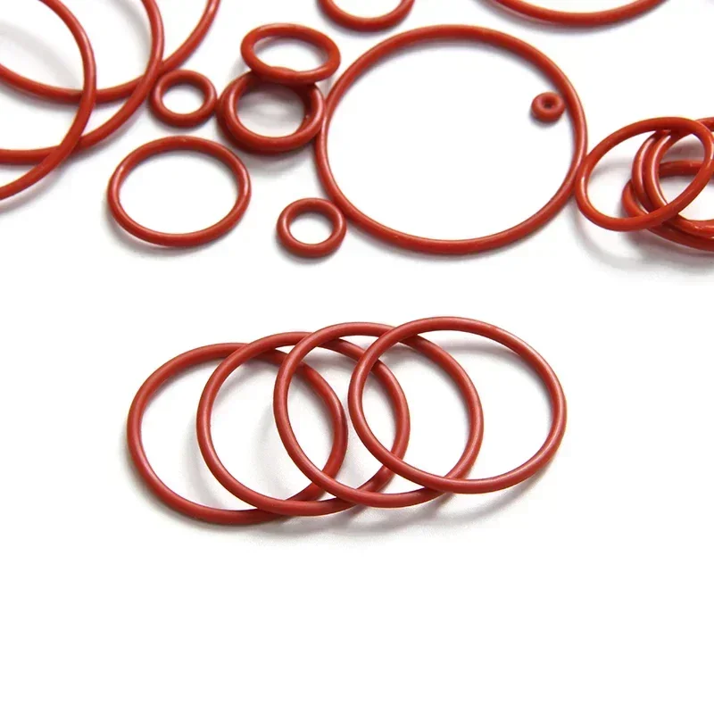 Silicone o rings 10pcs VMQ O Ring Silicone O-Ring CS 1.5/2/3/4mm Food Grade Rings OD 5-80mm Washer Gaskets Waterproof And Insulated Gasket