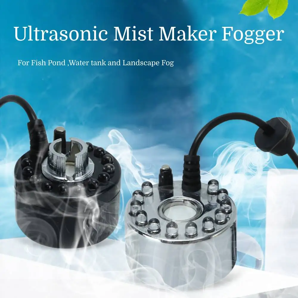 Mist Maker d'Aquarium Brumisateur Ultrason Aluminum Alloy Fogger Atomizer  for Water Fountain Pond Rockery Fish Tank Decoration - Cdiscount