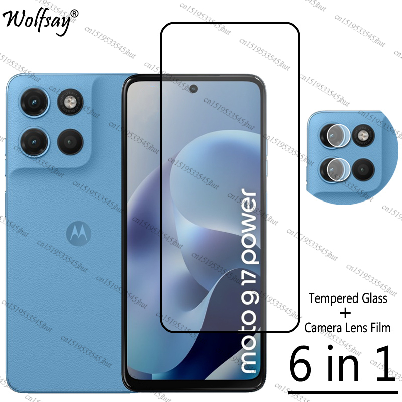 Full Cover Tempered Glass For Motorola Moto G17 Power Screen Protector For Moto G17 Power Camera Glass For Moto G17 Power Glass