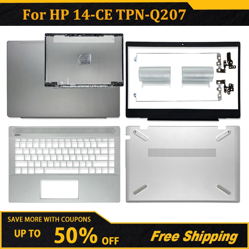 

NEW LCD Back Cover/Front bezel/Hinges/Palmrest/Bottom Case For HP 14-CE TPN-Q207 Top Back Case L19174-001 L19181-001 L19190-031