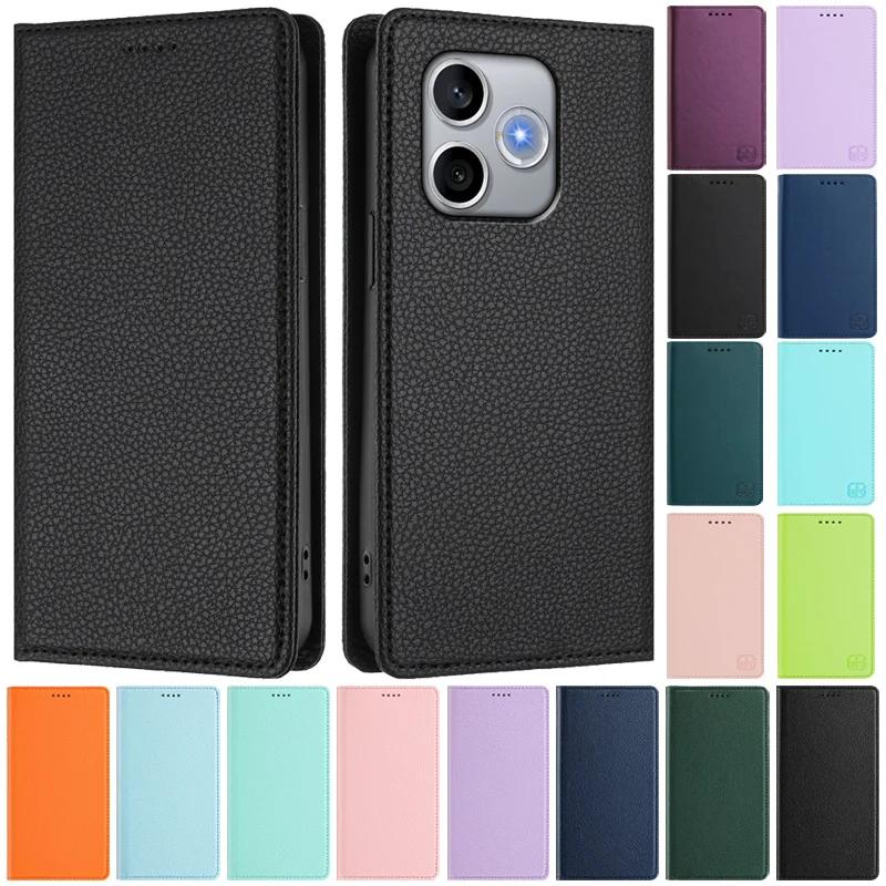 Slim Magnetic Flip Wallet Phone Case with Card Slots