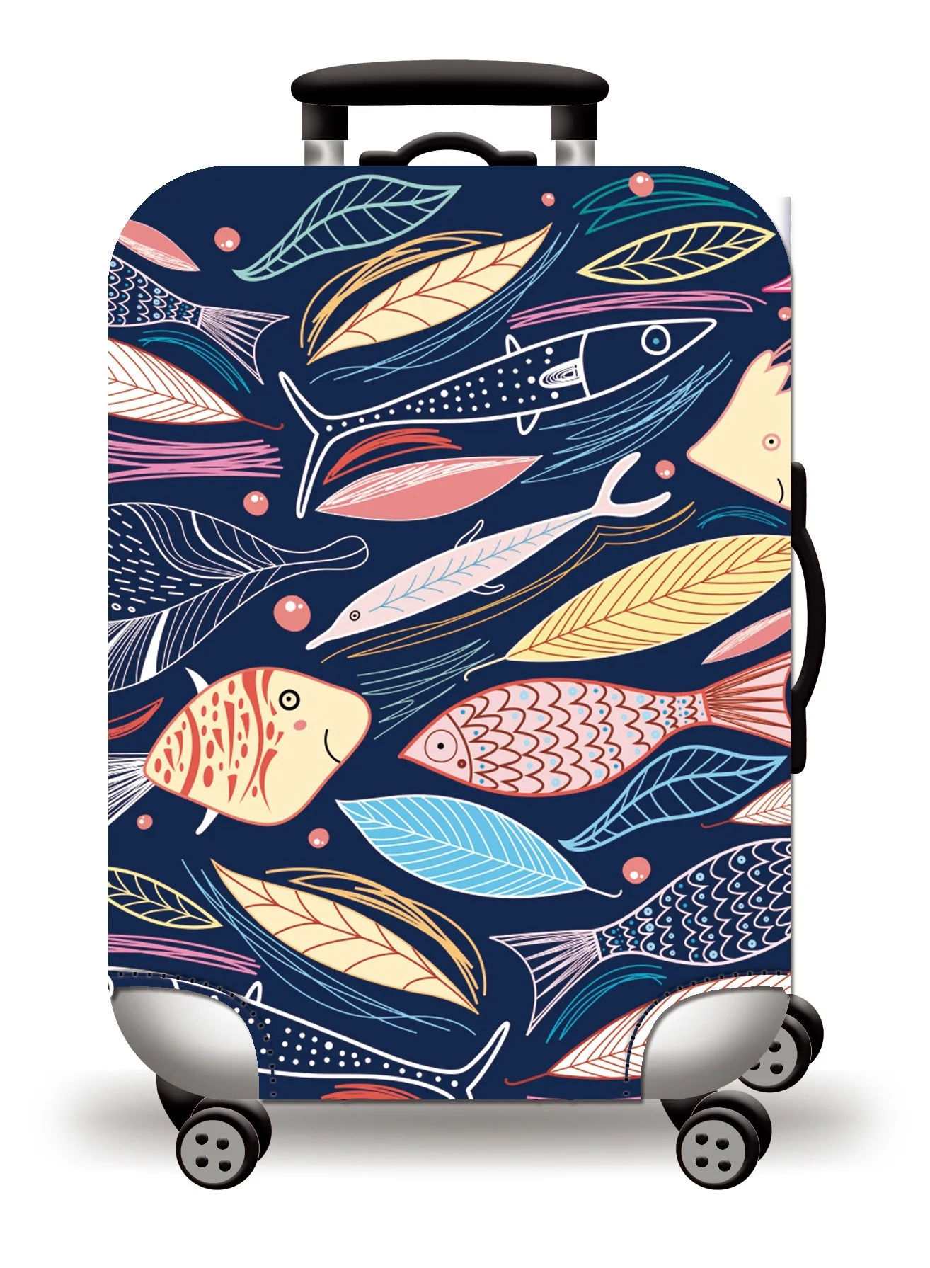 Universal Elastic World Map Luggage Protective Cover - Travel Accessory