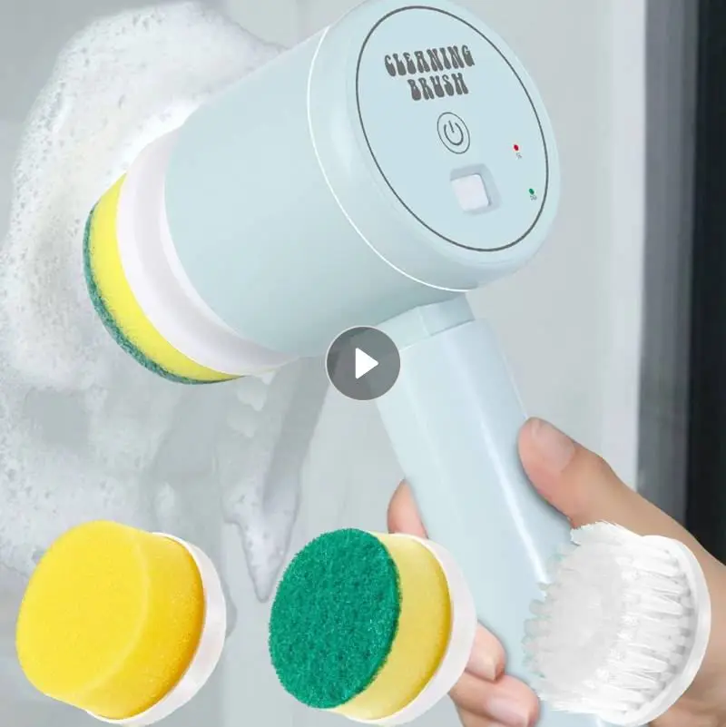 Electric Spin Scrubber Turbo Scrub Cleaning Brush Cordless