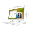 24" AMD Athlon Silver 3050U All-in-One Desktop PC 8GB RAM 256GB SSD Windows 10 White VA Display USB 3.2 Gen 1 Mouse and Keyboard 5