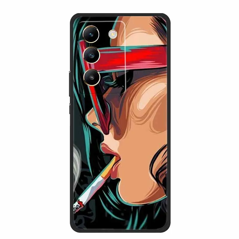 Black Silicone Soft Phone Case - Durable and Stylish Back Cover  Bag