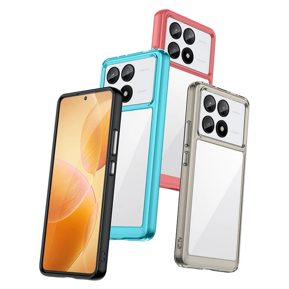 Étui Transparent pour X6 M6 F5 X5 GT X4 M5 F4 POCO C65 C40 C55 M4 Pro F3, housse de téléphone souple et fine en TPU_voghion.com