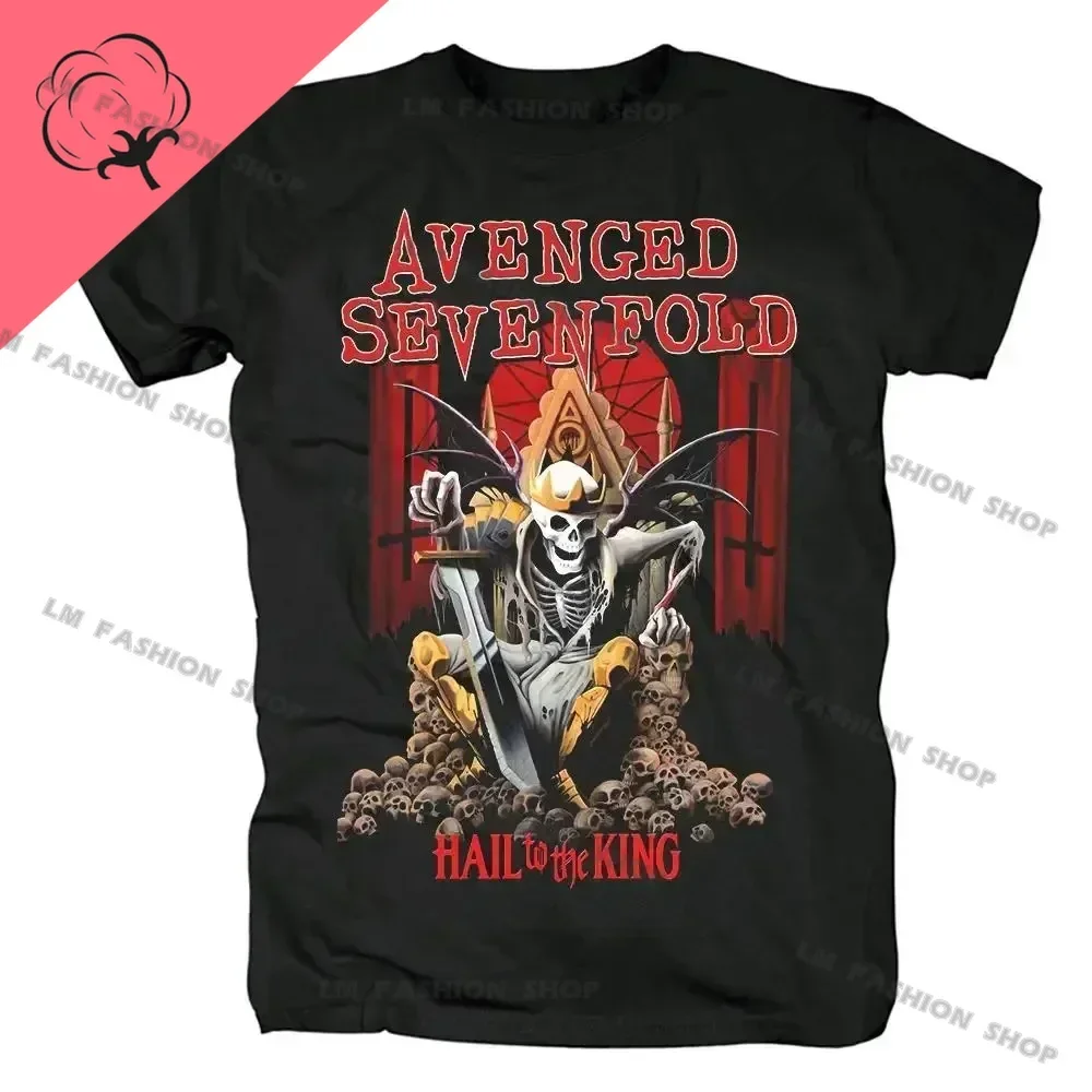 Short sleeved t shirt short sleeve t shirt cotton t shirt Avenged Sevenfold metal rock graphic print short sleeve cotton tees hip hop fashion shirts plus size t shirt for men tops