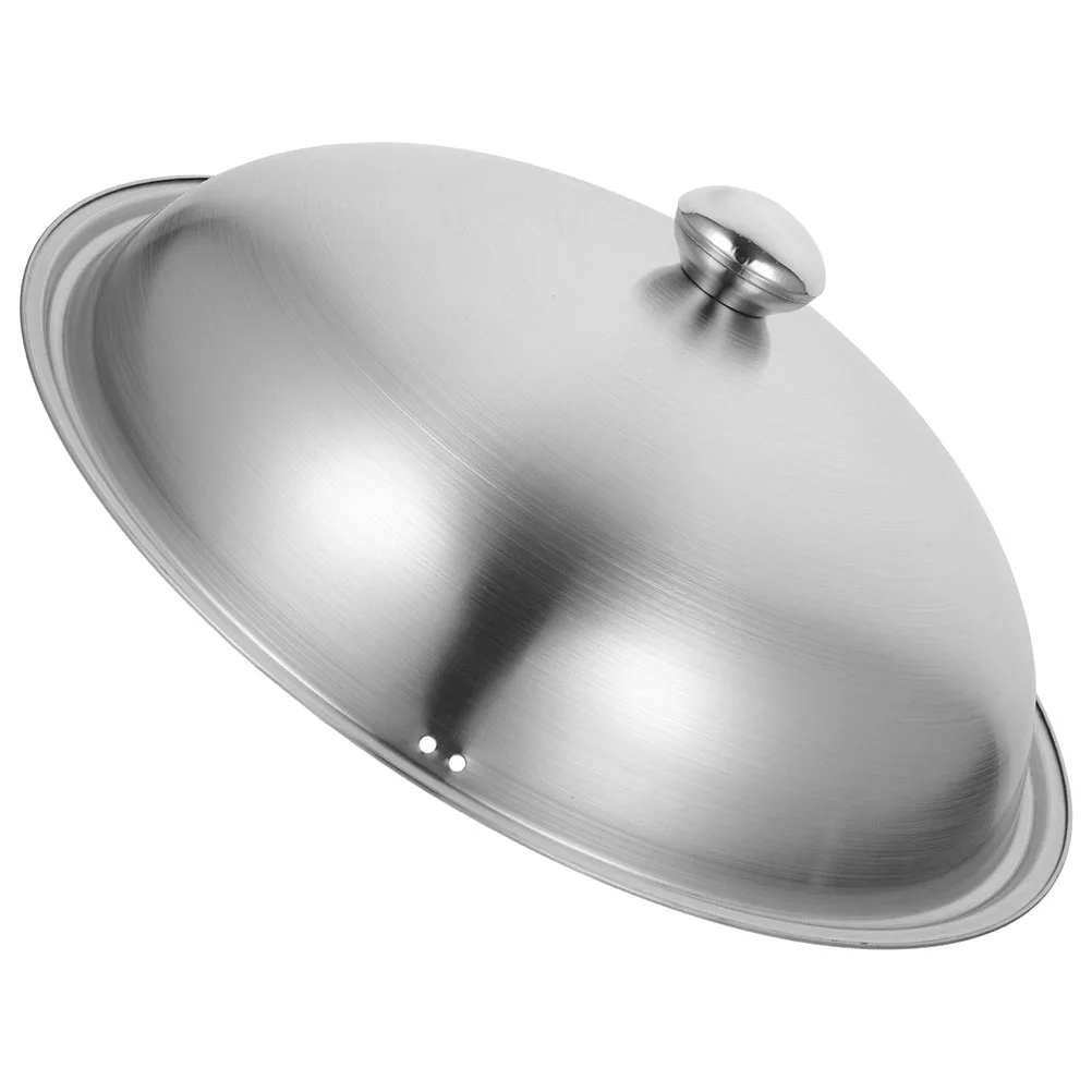 Pot Lid Handle Cookware Accessories 1Pc Stainless Steel Pot Lid Anti Hot Handle Cookware Metal Pan Cover Suitable Stockpot Wok Steamer Kitchen Supplies