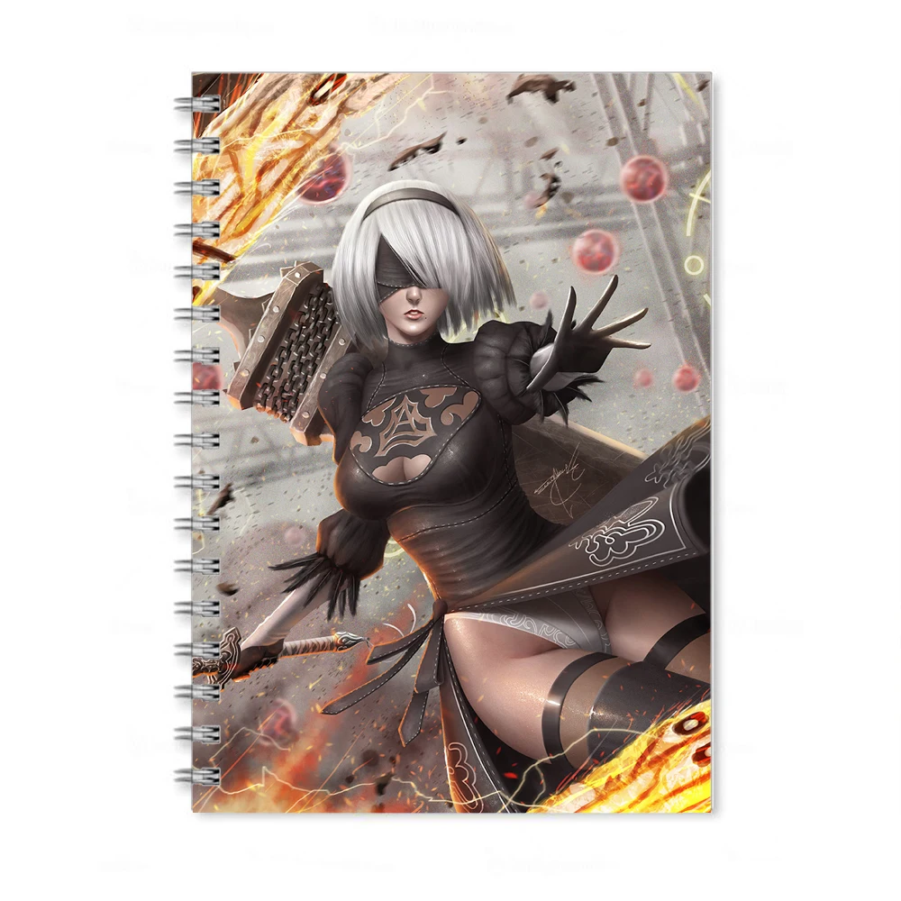 Скетчбук; блокнот; для рисования; аниме; тетрадь; Nier: Automata; 2B; альбом;