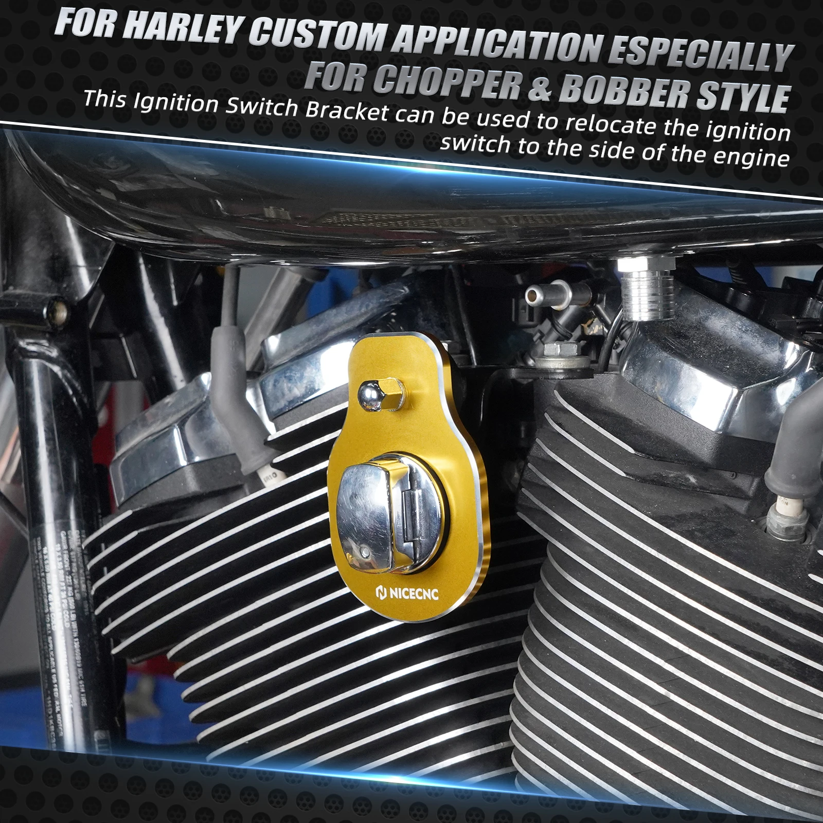Für Harley Touring Road King Special FLHRXS Zündschlüsselschalter Halterung Street Glide FLHX Electra Glide Ultra Limited Tri Glide – Detail 18