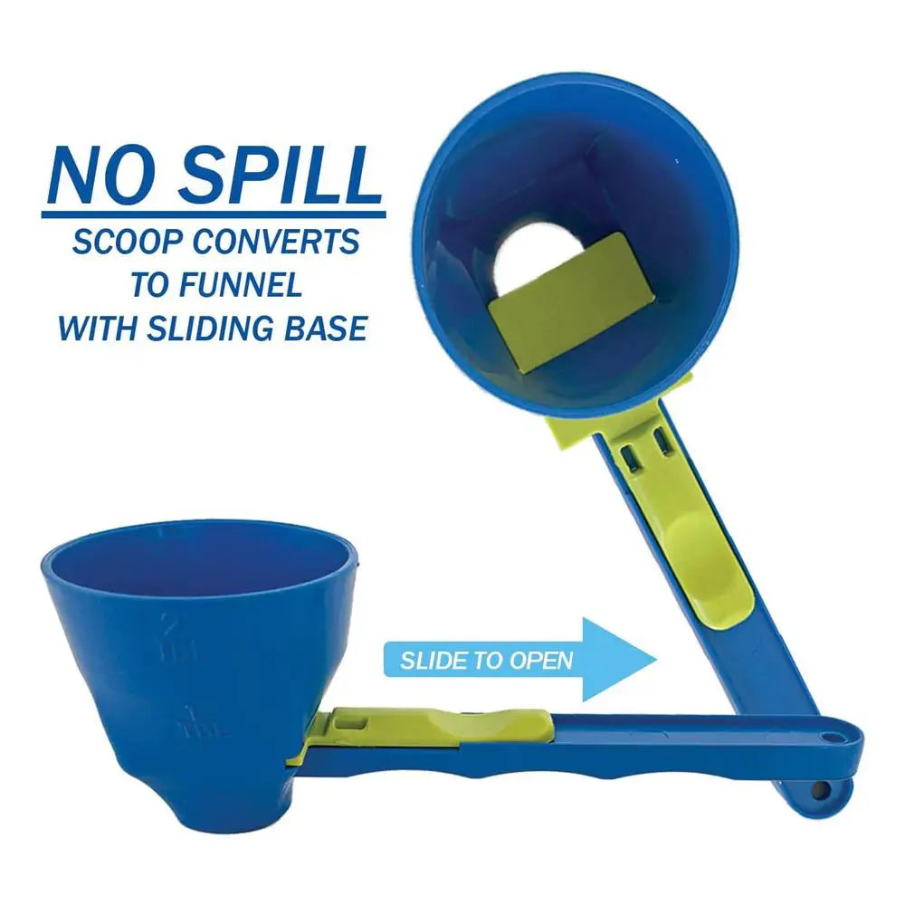 Description Picture 4 of itemMeasuring Spoon Funnel Sliding Design Coffee Scoop Funnel Water Bottle Powder Scoop Funnel Scooper Kitchen Baking Accessories