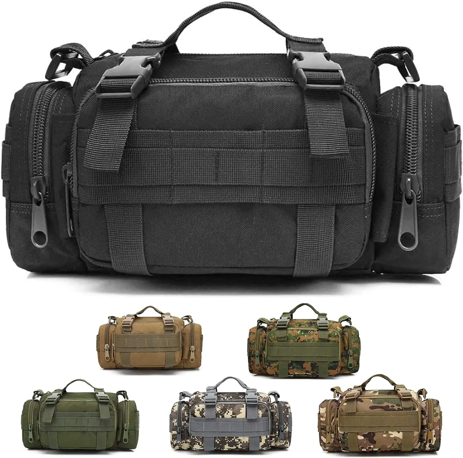 

Waist Tactical Bag Military Fan Tactical Waist Bag Multi-functional Camouflage Shoulder Bag Men and Women Camera Outdoor Riding