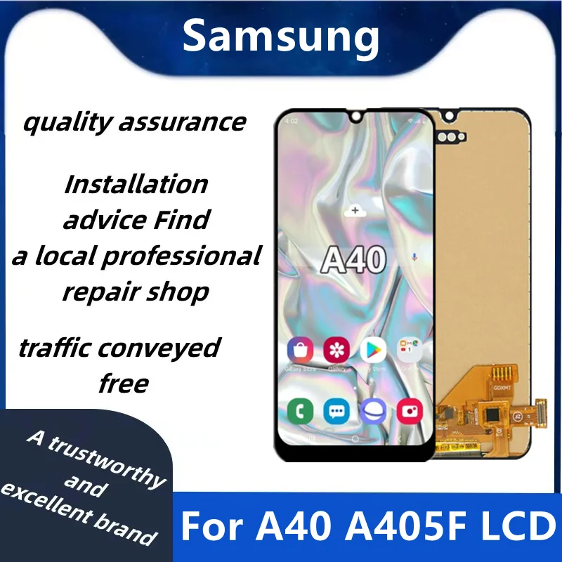 

AAA+ Quality Display Screen for Samsung Galaxy A40 A405 A405F LCD Screen Touch Digitizer Assembly for samsung a40 lcd display