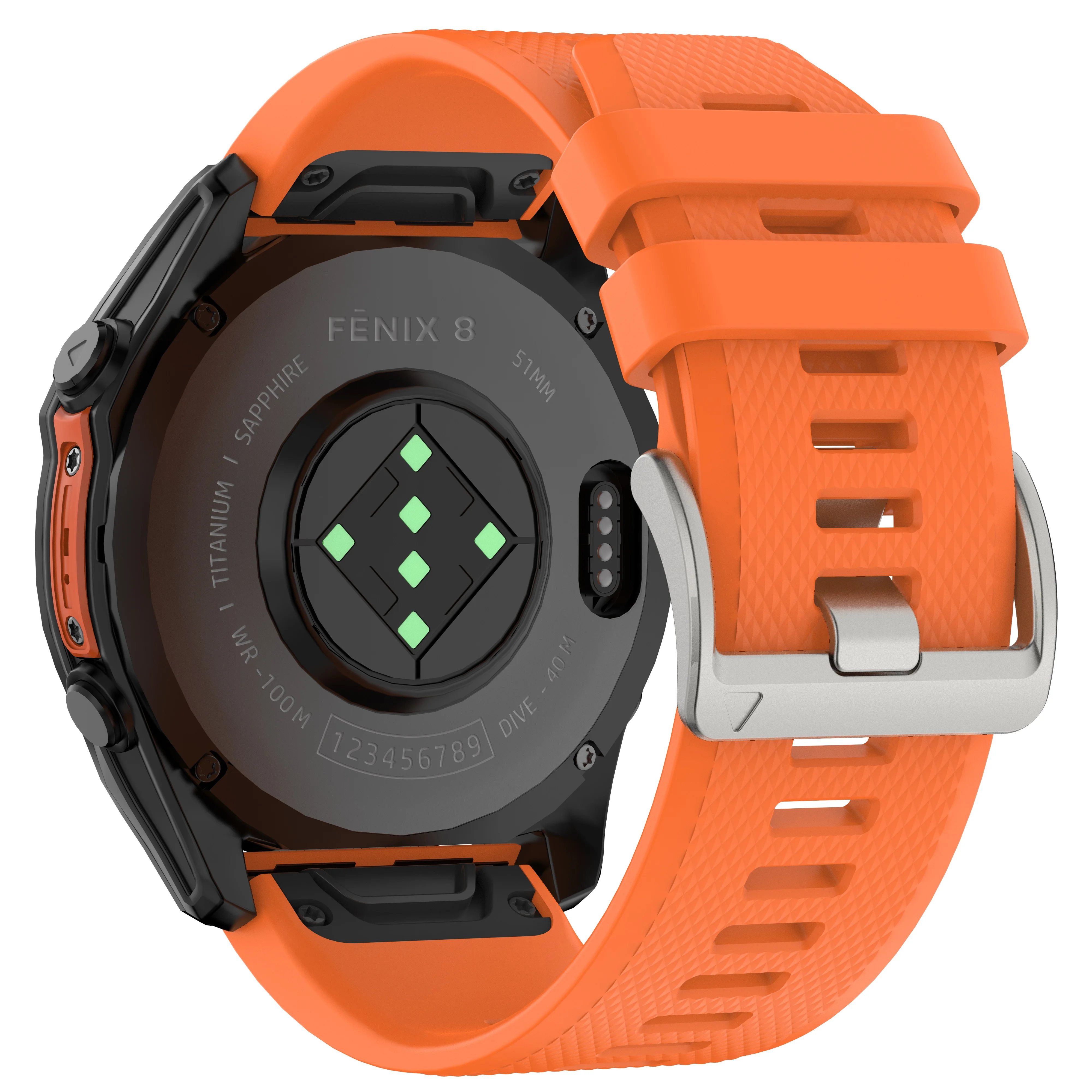 Premium QuickFit Soft Silicone Watch Band Strap, 22-26mm,