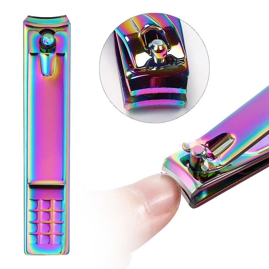 Titanium Nail Clippers Nail Cutter Scissor Plier Toenail Fingernail Professional Manicure Trimmer