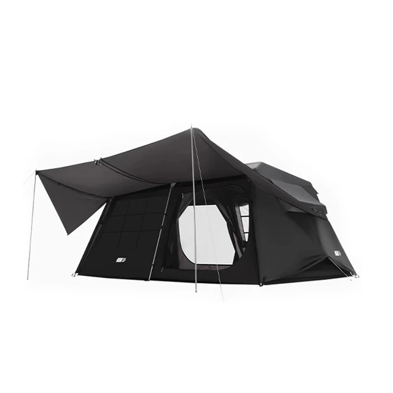 

Large Outdoor Family Luxury Cot Tent Portable Waterproof Double Layer Oxford Cloth Roof Tent for Camping