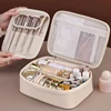 Women's Makeup Bag Large Capacity Double Layer Cosmetic Bag Waterproof Toiletry Pouch Cosmetics Organizer Travel Essentials 4