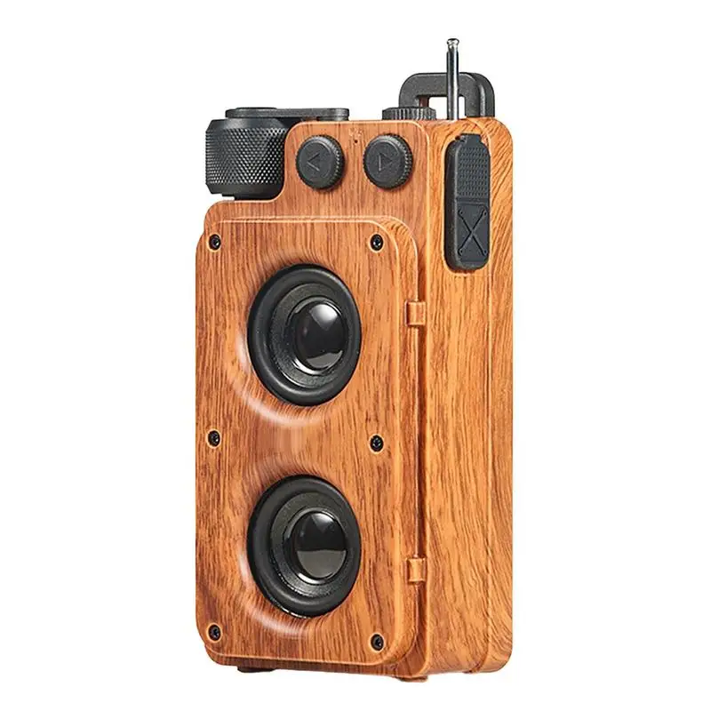 

Музыкальный плеер в стиле ретро, винтажный беспроводной динамик, беспроводная маленькая колонка, беспроводное радио, FM, портативные беспроводные колонки