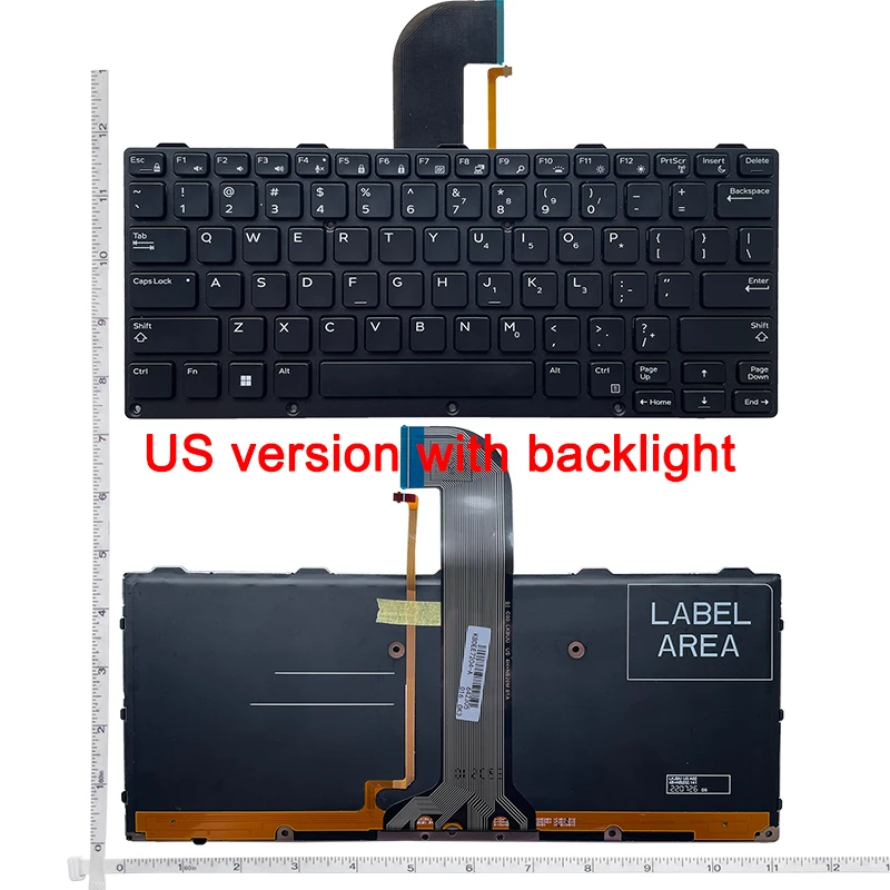 Eua Novo Teclado para Dell Latitude 12 14 E7204 7404 5404 7204 Backlight Cn0186tv