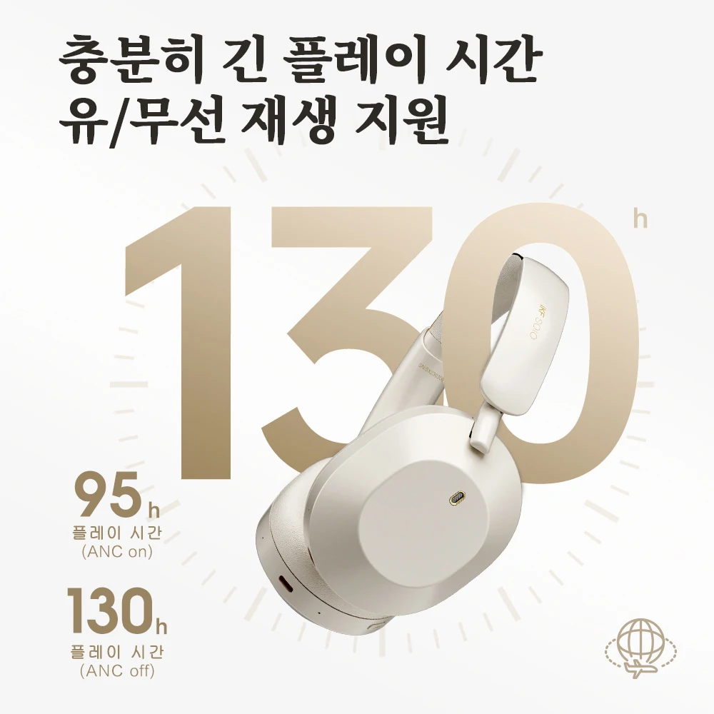 iKF-Solo 무선 헤드폰 Bluetooth 5.4 액티브 노이즈 캔슬링 이어폰 저지연 게이밍 헤드셋 고해상도 130 시간 재생 HiFi 블루투스 헤드폰 앱 제어 머리 위 착용이어폰