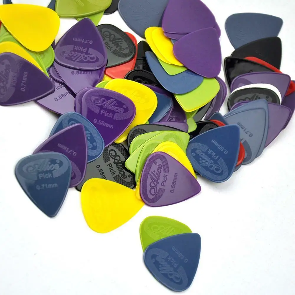 Description Picture 3 of item100PCS  Alice Guitar Picks Anti-slip Projecting Nylon Electric/Acoustic Guitar Picks 6 Thickness