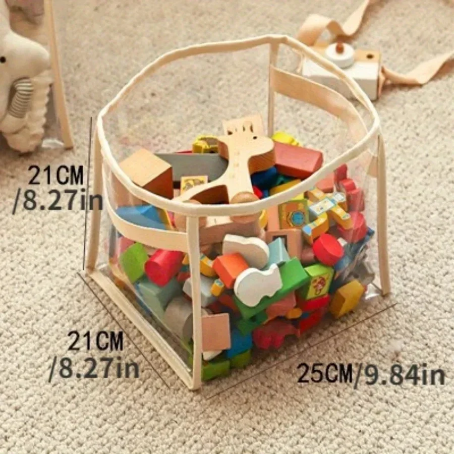 Large Transparent Children’s Toy Storage Basket 4