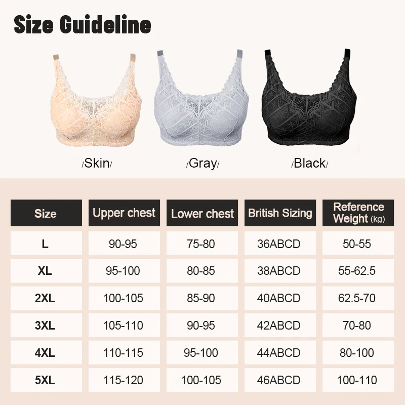 LERVANLA 2566 Strong Breathability Mastectomy Bra Women with Pocket Breast Form Pads Included Adjustable Cotton Comfort Large 6