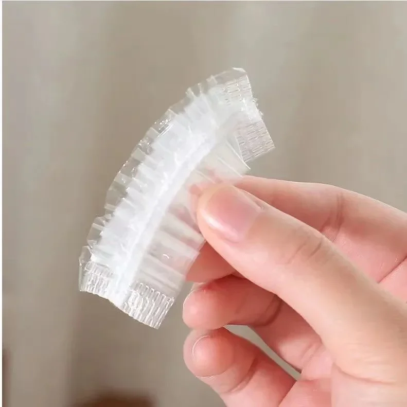 100pcs/bag Disposable Ear Cover Ear Hair Dyeing Baking Oil Caps Bath Shower Hairdressing Tool Salon Barber Accessories images - 6