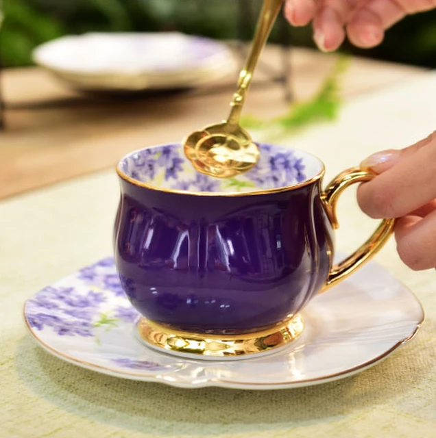 Luxury Afternoon Tea Cup Tea Set Coffee Cup Set Turkish Coffee CupsCoffee  Mug Set Exquisite Ceramic Couple Mug Pair Mug Light