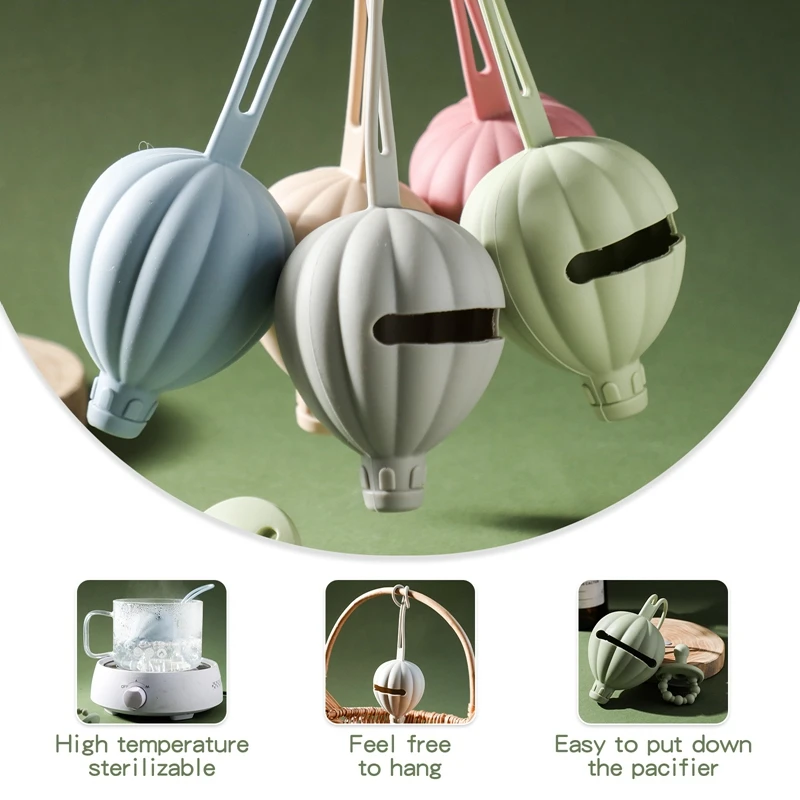 2PC/set Baby Pacifier Holder Food Grade Silicone Infant Portable Soother Container Box Nipple Storage Box Soother Container