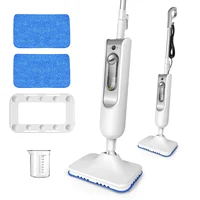 12 IN 1 Electric Steam Mop with 120 Degree Rotatable Head for Floor Cleaning,5000W Steam Cleaner 400ML Water Tank Handheld Mop