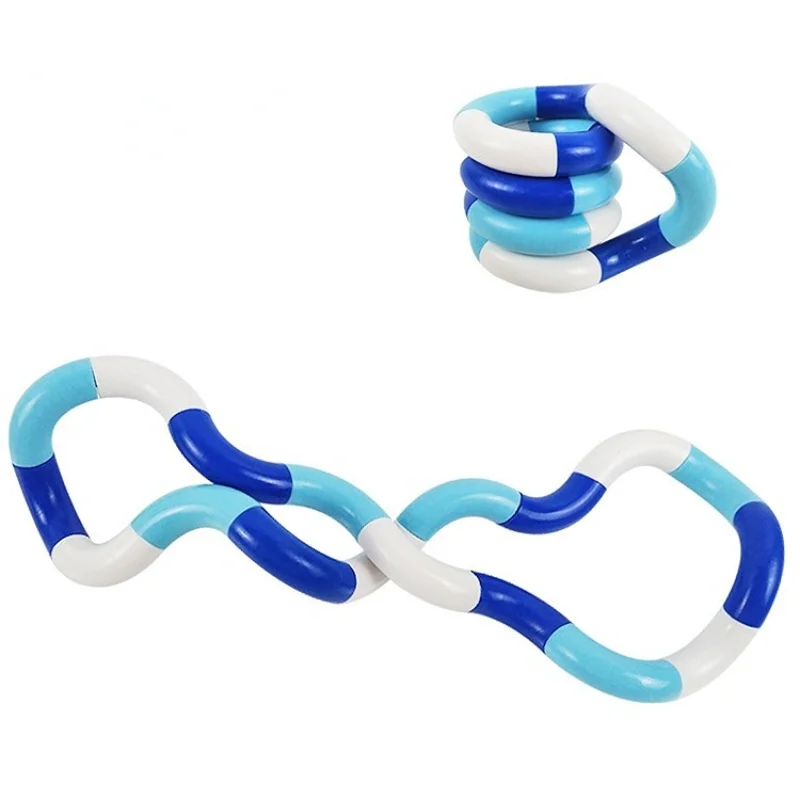 Kids Pop Twisted Ring Magic Figet Trick Rope Creative DIY Winding Leisure  Education Stress Relief for Adults Sensory Toys