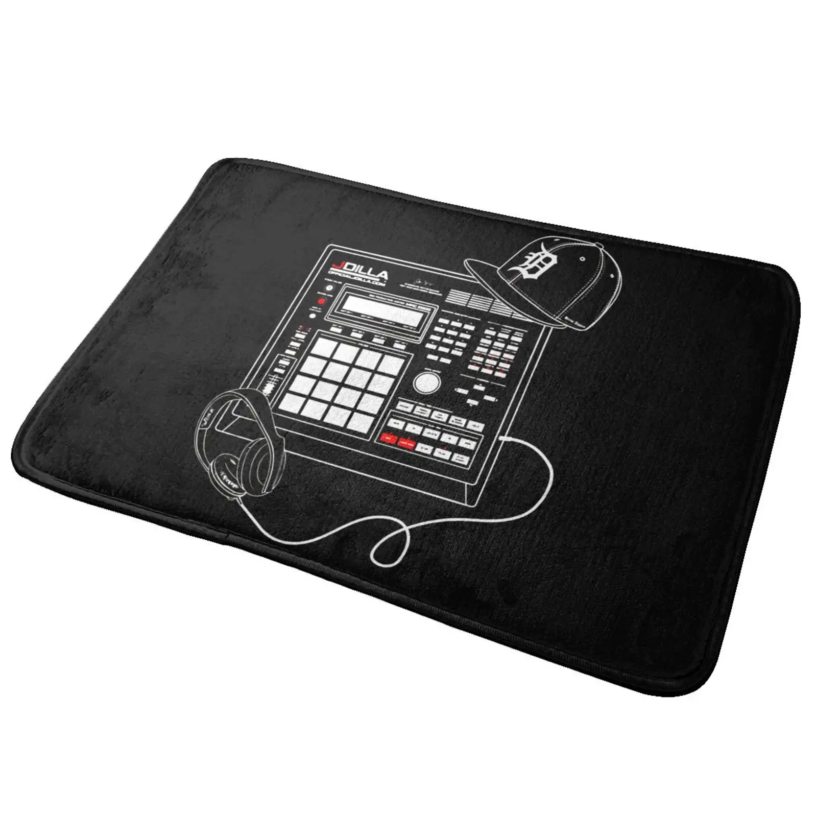 J Dilla Merch Drum Machine Beat Akai Mpc Hip Hop Rap Mat Tappeto Tappeto Nuovo Tappetino Da Cucina Impermeabile