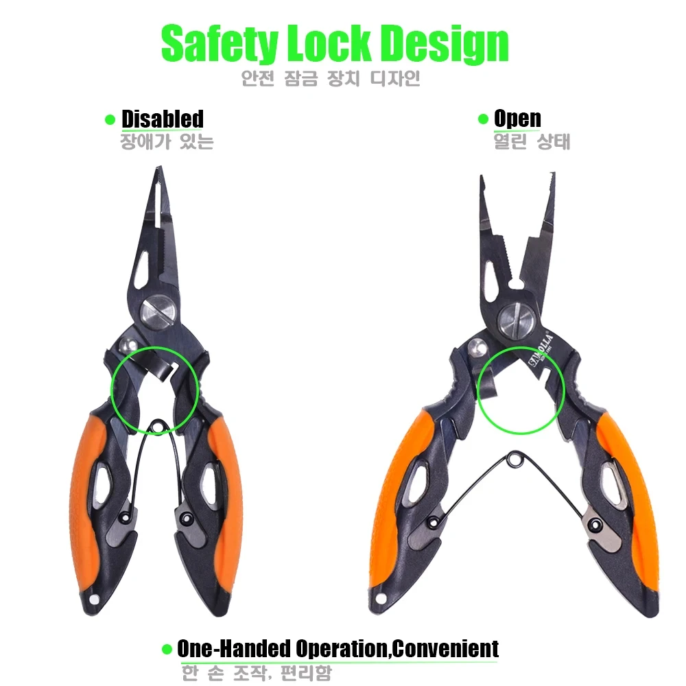 Multifunctional Fishing Pliers Accessories 420 Stainless Steel Body Scissors Line Cutter Hooks Remover Outdoor Fishing Tools fishing pliers