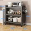 Nordic Metal Kitchen Cabinets For Home Furniture Small Cabinet Multilayer Household Simple Creative Light Luxury Kitchen Cabinet 3