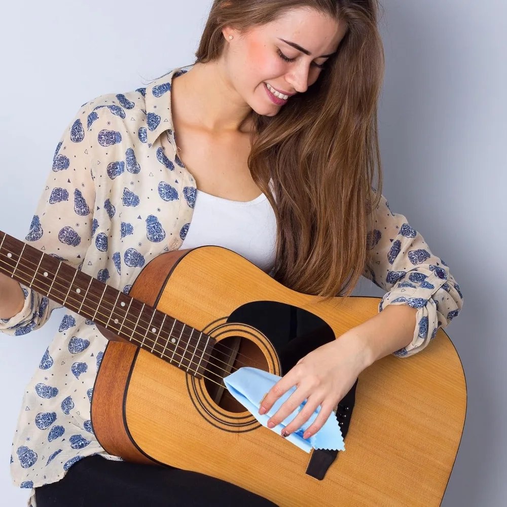 Microfiber Cleaning Cloths for Musical Instruments: 10 Pack for Flute, Violin, Guitar, Piano, and Trumpet