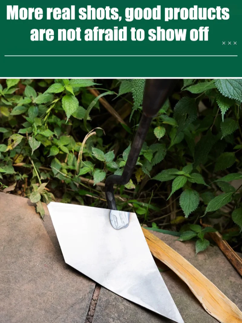 Thickened manganese steel triangular hoe