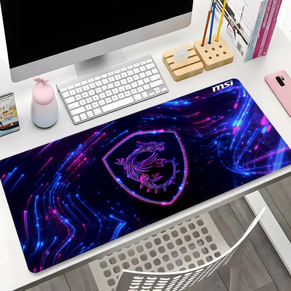 Msi Game Mouse Pad Gaming Locking Edge Big Computer Gifts Gamer Large Rubber Art Mousepad Laptop Desk Mat