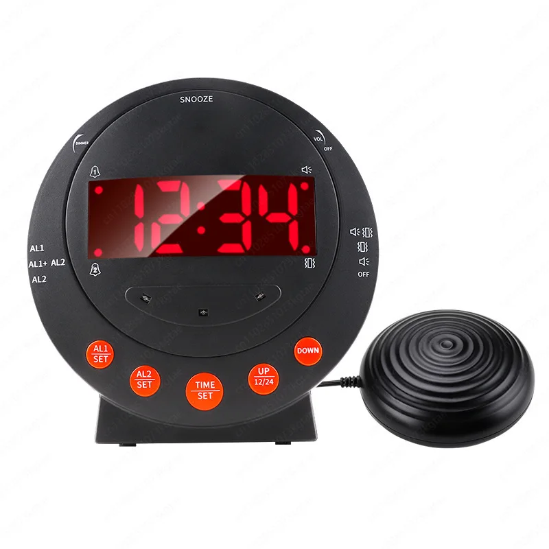Powerful Vibration Electronic Digital Clock Special Vibration Alarm Clock for The Elderly Deaf and Mute