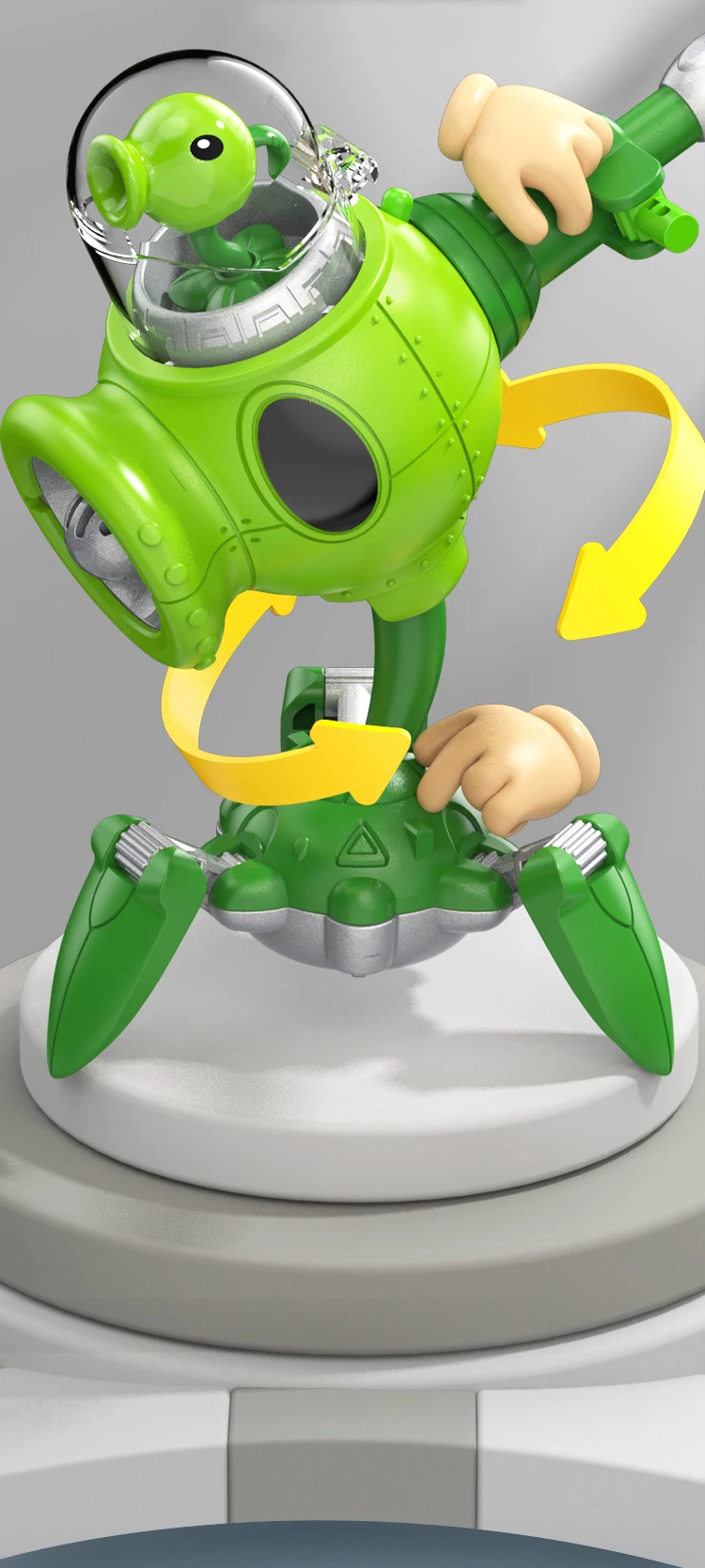 Plants vs Zombies Boss Robot Melon-pult & Chomper Action Figure