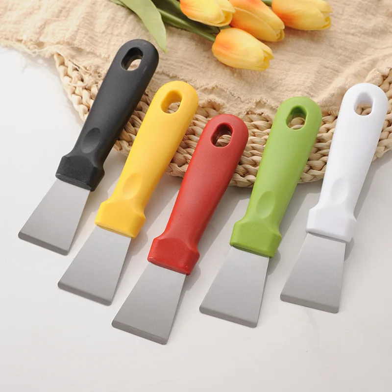 Kitchen Grease Shovel Refrigerator Defrosting Shovel Stainless Steel Lampblack Cleaning Knives Range Hood Cleaning Tool Scraper