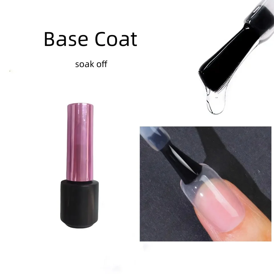 8ml*3pcs Functional Gel Nail Art Set with Base Coat,No-wipe Top Coat  and Matte Top 3
